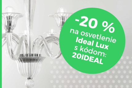 Užite si ideálnu jarnú zľavu 20% na všetko osvetlenie Ideal Lux
