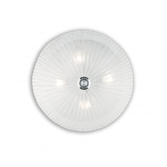 Ideal Lux 008615 prisadené stropné a nástenné svietidlo Shell 4x60W | E27 - biele