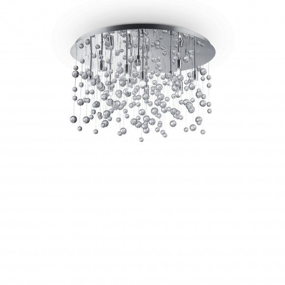 Ideal Lux 022239 prisadené stropné svietidlo Neve 12x40W | G9 - chróm