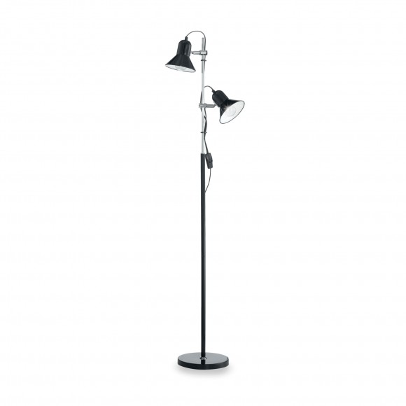 Ideal Lux 061139 stojacia lampa Polly 2x60W | E27 - čierna