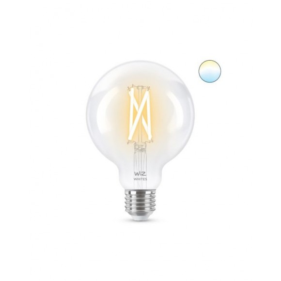 Wiz Tunable white 8718699786694 inteligentná LED filamentová žiarovka E27 | 1x6,7W | 806lm | 2700-6500K - tvar globe