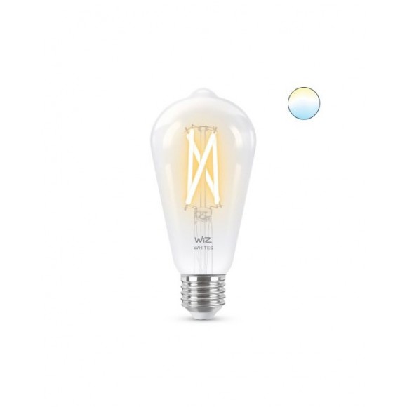 Wiz Tunable white 8718699787172 inteligentná LED filamentová žiarovka E27 | 1x6,7W | 806lm | 2700-6500K