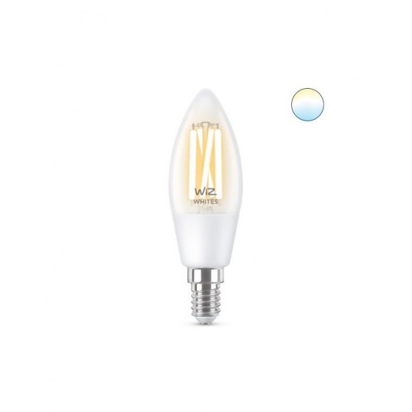 Wiz Tunable white 8718699787196 inteligentná LED filamentová žiarovka E14 | 1x4,9W | 470lm | 2700-6500K