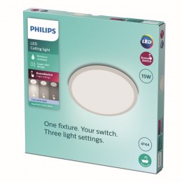 Philips 8719514327221 LED stropnica Super Slim 1x15W | 1500lm | 4000K | IP44