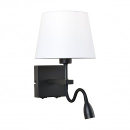 Italux WL-1122-2-BL-BM-RO-WH LED nástenná lampa Norte 1x60W + 3W | E27 + LED | 350L | 3000K