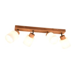 Trio R81114030 nástenné svietidlo Assam 4x25W | E14 - drevo, biela