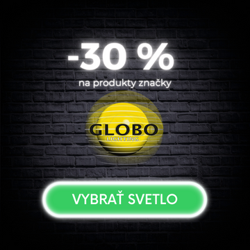 Black Friday - zľava 30 % na osvetlenie Globo