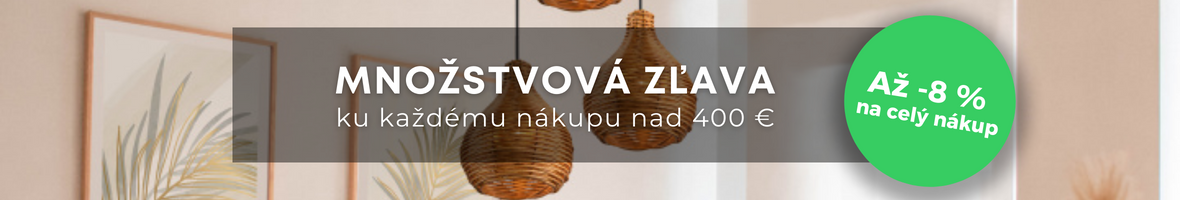 Banner - Množstevné zľavy až 8% na celý nákup