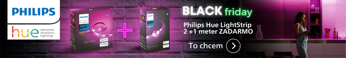 Akcia Black Friday - LED pásik Philips Hue 2 + 1 meter zadarmo
