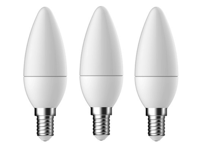 GE 93063342 3x LED žiarovka 1x3.5W | E14 | 250lm | 2700K- biela