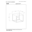 Lucide 00124/01/30 prisadené stropné svietidlo Ruben 1x40W | E27