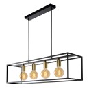 Lucide 00424/04/30 závesné stropné svietidlo Ruben 4x40W | E27