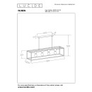 Lucide 00424/04/30 závesné stropné svietidlo Ruben 4x40W | E27