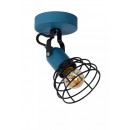 Lucide 08927/01/35 nástenná bodová lampa Pola 1x60W | E27 - modrá, nastaviteľná, stmievateľná