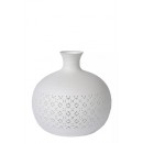 Lucide 13534/19/31 stolná lampička Tiesse 1x40W | E14 - biela, porcelán, vypínač na kábli