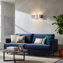 Ideal Lux 031361 nástenné svietidlo Clip Small Cromo 2x60W | E27 - chróm