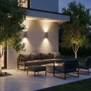 Ideal Lux 033013 vonkajšie nástenné svietidlo Gun 2x35W | GU10 | IP54 - hliník