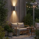 Ideal Lux 033020 vonkajšie nástenné svietidlo Gun 2x60W | E27 | IP54 - hliník