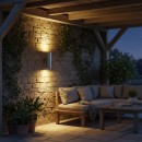 Ideal Lux 033020 vonkajšie nástenné svietidlo Gun 2x60W | E27 | IP54 - hliník