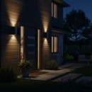 Ideal Lux 033020 vonkajšie nástenné svietidlo Gun 2x60W | E27 | IP54 - hliník