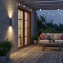 Ideal Lux 033020 vonkajšie nástenné svietidlo Gun 2x60W | E27 | IP54 - hliník