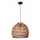 Lucide 03437/40/44 závesné stropné svietidlo Moloko 1x40W | E27 - okrová, ratan, stmievateľné
