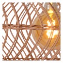 Lucide 03437/60/44 závesné stropné svietidlo Moloko 1x40W | E27 - okrová, ratan, stmievateľné