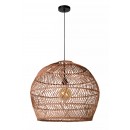 Lucide 03437/60/44 závesné stropné svietidlo Moloko 1x40W | E27 - okrová, ratan, stmievateľné