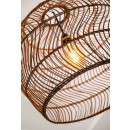 Lucide 03437/60/44 závesné stropné svietidlo Moloko 1x40W | E27 - okrová, ratan, stmievateľné
