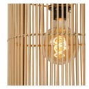 Lucide 03440/01/72 JANTINE závesné stropné svietidlo D260mm | 1xE27 - ratan, čierna
