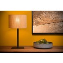Lucide 03529/81/30 stolná lampička Magius 1x40W | E27 - ratan, vypínač na kábli