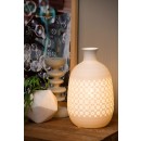 Lucide 13534/26/31 stolná lampička Tiesse 1x40W | E14 - biela, porcelán, vypínač na kábli