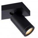 Lucide 09930/10/30 stropné bodové svietidlo 2x5W | LED GU10 | 2320lm | 2200K / 3000K | IP44 - žiarovka je súčasťou balenia, čierna, nastaviteľné, stmievateľné, CCT