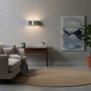 Ideal Lux 049229 nástenné svietidlo Clip Mini Cromo 2x40W | G9 - chróm