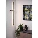 Lucide 12200/90/30 LED nástenná lampa Segin 1x6W | 415ml | 2700K - čierna