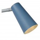 Lucide 05536/01/35 detská lampička s klipom Driss 1x25W | GU10 - modrá, vypínač na kábli