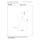 Lucide 05730/01/30 stojaca lampa Alvaro 1x40W | E27