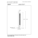 Lucide 05733/02/30 CALIXT dekoratívne stojacie svietidlo E27 | 2x25W - čierna