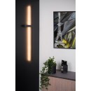 Lucide 12200/90/30 LED nástenná lampa Segin 1x6W | 415ml | 2700K - čierna