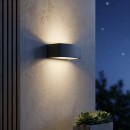 Ideal Lux 061580 vonkajšie nástenné svietidlo Andromeda 1x60W | E27 | IP55 - antracitové