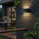 Ideal Lux 061597 vonkajšie nástenné svietidlo Andromeda 1x60W | E27 | IP55 - čierne