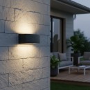 Ideal Lux 061597 vonkajšie nástenné svietidlo Andromeda 1x60W | E27 | IP55 - čierne