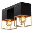 Lucide 21120/02/30 prisadené stropné svietidlo Rixt 2x40W | E27