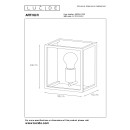 Lucide 08224/01/30 nástenná lampa Arthur 1x60W | E27 - čierna, stmievateľná