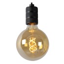 Lucide 08426/01/30 závesné stropné svietidlo Jova 1x60W | E27 - čierna, stmievateľné