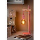 Lucide 08527/01/66 stolná lampička Pola 1x60W | E27- ružová, kov, vypínač na kábli
