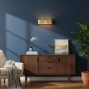 Ideal Lux 088266 nástenné svietidlo Clip Small Oro 2x60W | E27 - zlaté