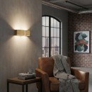 Ideal Lux 088266 nástenné svietidlo Clip Small Oro 2x60W | E27 - zlaté