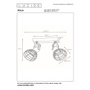 Lucide 08927/02/35 detské stropné bodové svietidlo Pola 2x60W | E27 - modrá, nastaviteľné, stmievateľné