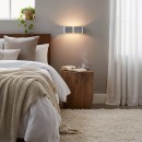 Ideal Lux 091136 nástenné svietidlo Clip Mini Argento 2x40W | G9 - strieborné